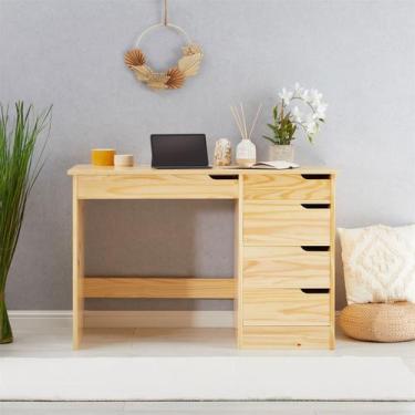 Imagem de Escrivaninha Madeira Maciça  5 Gavetas Hugo - IDIMEX