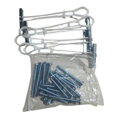 Imagem de Buchas Usaf Bolt 1/4 Drywall Ou Blocos 20 Uni Com Parafuso - Branco