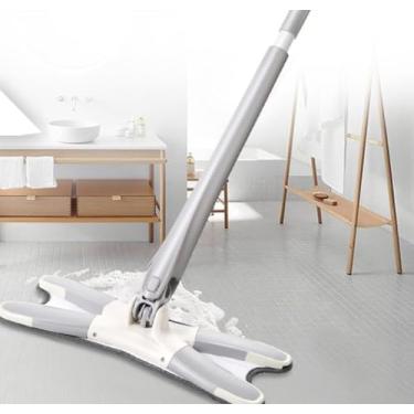 Imagem de Mop 360º com Cabo Ajustável e Base Flexível- Limpeza Fácil para Cantos e Espaços Estreitos, Microfibra Lavável