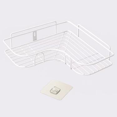 Imagem de Kit 1/2/4 Prateleiras de Banheiro Sem Furo com Suporte e Adesivo Forte – Organizador Multifuncional para Shampoo, Sabonete, Cozinha e Lavanderia(221)
