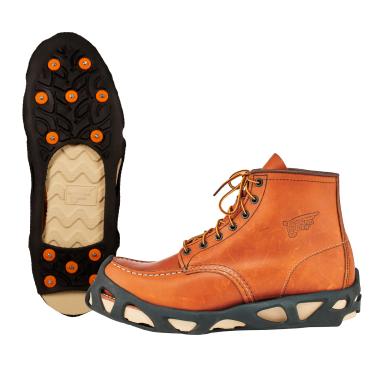 Imagem de Ergodyne TREX 6304 Tração de Desempenho para Gelo e Neve, uma peça se fixa facilmente sobre sapato/bota com espigões de aço carbono para oferecer solução antiderrapante, grande, preta
