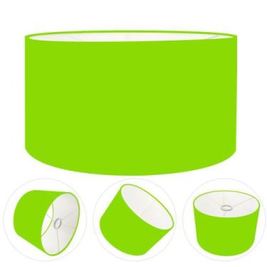 Imagem de Cúpula abajur cilíndrica cp-8025 Ø50x30cm verde limão - Vivare