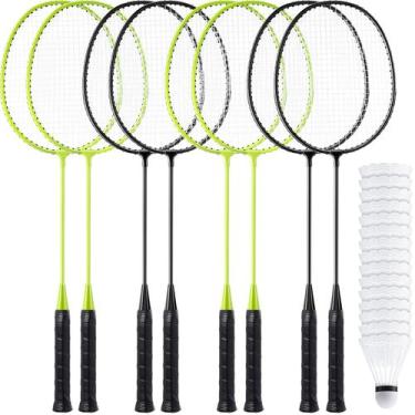 Imagem de Conjunto de raquetes de badminton Woanger 8 peças de 67 cm com 12 pete