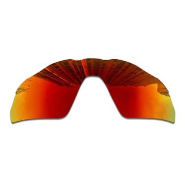 Imagem de Lentes de substituição para óculos de sol Oakley Radar EV Pitch OO9211/polarizadas de 1,5 mm/fácil de instalar, Vermelho, 132*49mm