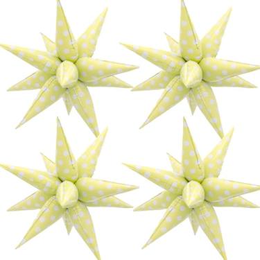 Imagem de Balões de bolinhas retrô amarelos claros balões de sol estrela explosão para festa temática de limão primavera chá de bebê ensolarado decoração de festa de jardim de páscoa decorações de bolinhas