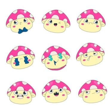 Imagem de Adesivo Infantil Kawai Fofo para Decoração de Quarto e Objetos Escolares - Elementos Colecionáveis 30x30cm