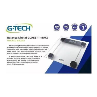 Imagem de Balança Corporal Profissional Digital Gtech Pesa Até 180 Kg - G-Tech