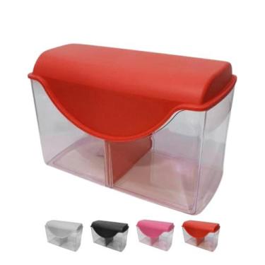 Imagem de Porta Pão de Forma c/ Tampa e Divisória Removível Plástico - Plas Tutt