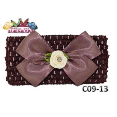 Imagem de 1 Faixa De Crochê /tricô Para Bebê mod 09 - Mundo das Meninas, roxo