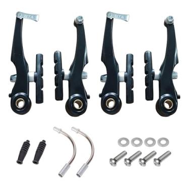 Imagem de Kit De Freio Jogo V-brake Nylon Sapata 70 mm Orbital Bike Mtb Cor Preto