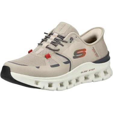 Imagem de Skechers Tênis masculino Glide-Step Pro Hands Free Slip-in, Bege, 38