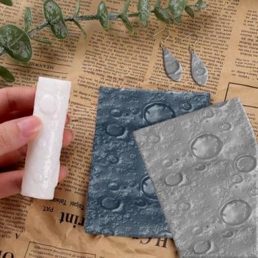 Imagem de Rolo de textura de argila de polímero, rolo de argila de polímero para fazer brincos, funciona com cortadores