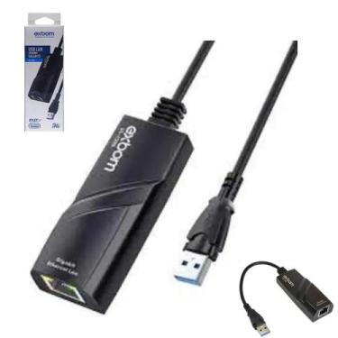Imagem de Adaptador de Rede Conversor Ethernet Gigabyte USB 3.0 RJ45 1000 MBs - 