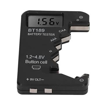 Imagem de Ferramenta de Display Digital Testador de Capacidade da Bateria para AA AAA 6F22 9V (Preto)