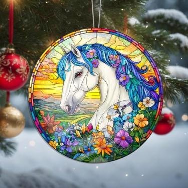 Imagem de Acrílico colorido, apanhador de sol, decoração de janela suspensa de coruja, arte de parede de arco-íris, para sala de estar, quarto, varanda, interior e exterior, jardim, enfeites de Natal 19 x 19 cm