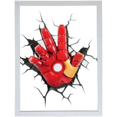 Imagem de Quadro Decorativo A3 - Mão Homem de Ferro 005 Mold Branca