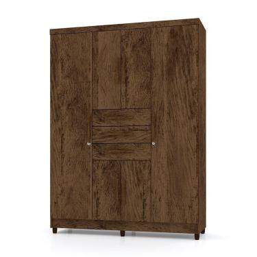 Imagem de Guarda Roupa Solteiro 6 Portas E 3 Gavetas Imperial Imbuia - Pallazio