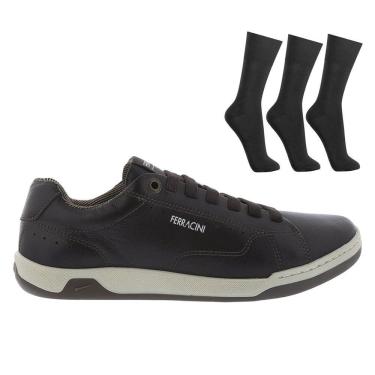 Imagem de Kit Sapatênis Ferracini Lexus Masculino + 3 Pares de Meias