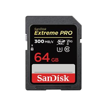 Imagem de SanDisk Cartão SD Extreme PRO SDSDXDK-064G-GHJIN, 64 GB, SDXC Classe 10, UHS-II V90, lê até 300 MB/s, novo pacote