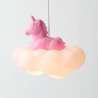 Imagem de Luminária Pendente Infantil Nuvem dos Sonhos Unicórnio