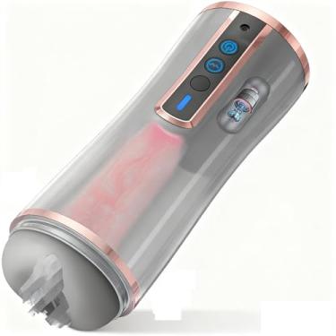 Imagem de Male Masturbator,Realistic Pocket Pussy Vagina Textured Lifelike Soft and Fleshy Texture,Penis Training Masturbators Sex Machine Toy for Men Z/Y2 (4XL)