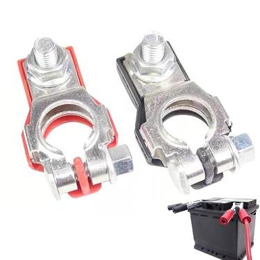 Imagem de bateria carro | Engrossado 1 par Terminal Conector Seguro,Peça reposição confiável Conector bateria para veículos Pickups Caminhões Carros Hoghaki