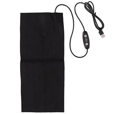 Imagem de Almofada De Aquecimento USB Ajustável - Aquecedor De Pano Elétrico Lavável Com Massagem Vibratória