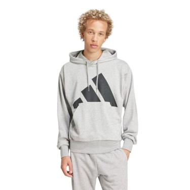 Imagem de Moletom Adidas Essentials Big Logo Masculino - Cinza G-Masculino