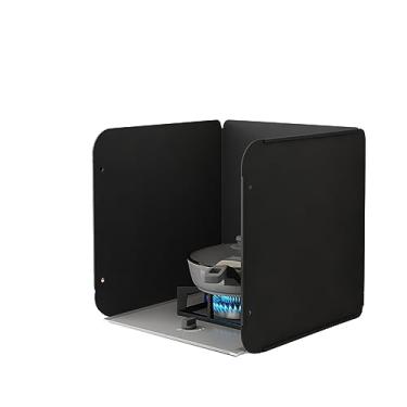 Imagem de HYUIO Protetor contra respingos, protetor anti-respingos, protetor contra respingos de gordura, protetor de respingos de fogão dobrável, para fogão de parede superior de fogão fogão fogão frigideira