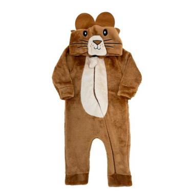Imagem de Macacão Inverno Bichos Fleece Fantasia Animais Bebê Infantil - AG Indu