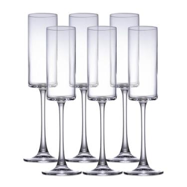 Imagem de Jogo de 6 Taças para Champanhe - Kubitto - Cristal Ecológico - 160ml - Full Fit