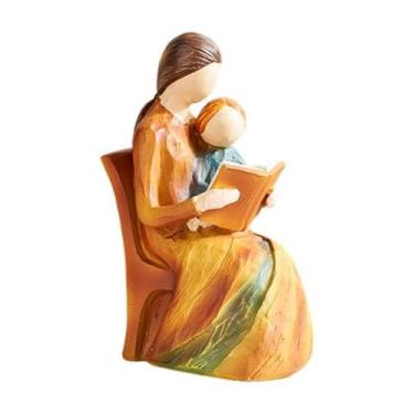 Imagem de BLWOTMOR Estátua de Anjo em Resina, Escultura Artística, Artesanato Decorativo, Estatueta Criativa de Anjo para Mesa, Ornamento para Presente, Sala de Estar, D, Style D, Tamanho real