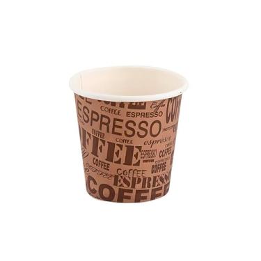 Imagem de Kit 40 Copos de Café Papel Biodegradável 180ml Estampa Café - Descartável Ecológico para Bebidas Quentes e Frias - Resistente e Sustentável