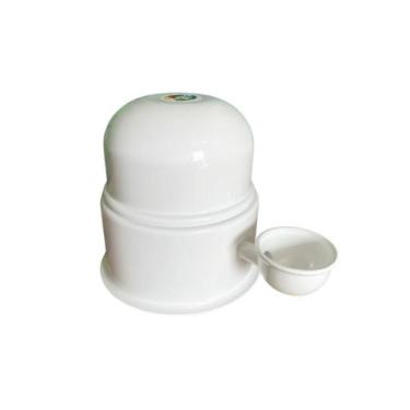 Imagem de Bebedouro Pet Vida Mansa Alumínio Branco - Capac 1,4L