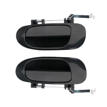 Imagem de Maçaneta externa da porta compatível com Mitsubishi Carisma, dianteira, traseira, esquerda, direita, preta, modelo Space Star, 1998-2002(Rear Left and Right)