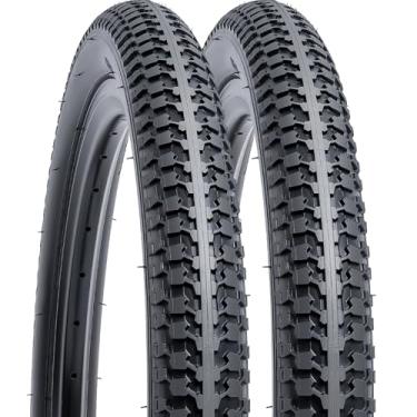 Imagem de YUNSCM 2 peças de pneus de mountain bike de 66 cm 26 x 2,125/57-559 compatíveis com pneus de bicicleta off-road 26 x 2,0 26 x 2,10 26 x 2,125 26 x 2,15 (Y-1450)