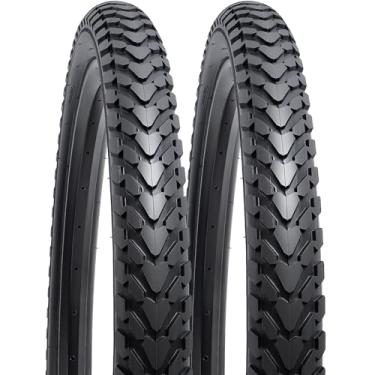 Imagem de YUNSCM 2 peças de pneus de bicicleta de 66 cm 26 x 2,125/57-559 compatíveis com pneus de bicicleta de 26 x 2,0 26 x 2,10 26 x 2,125 26 x 2,15 (Y-1527)