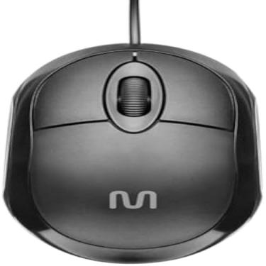 Imagem de Mouse optico ergonomico com fio, computador, jogos e trabalho, preto, eficaz