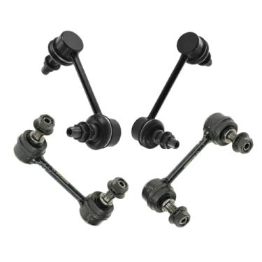 Imagem de TRQ Conjunto de elos estabilizadores de barra oscilante dianteiro e traseiro compatível com sonda 93-02 626 93-97 MX-6