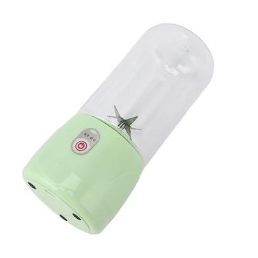 Imagem de Generic Liquidificador Portátil, Mini Copo Espremedor Resistente a Arranhões Recarregável por USB de Limpeza Fácil 6 Lâminas para Esportes (Verde)