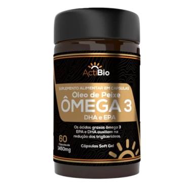 Imagem de OMEGA 3 OLEO DE PEIXE 60 CAPS 1450MG POTE- ACTIBIO