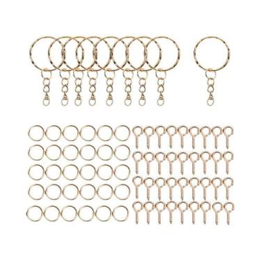 Imagem de Kit De Acessórios Para Fazer Joias Com Anéis De Chave De Resina Epóxi 