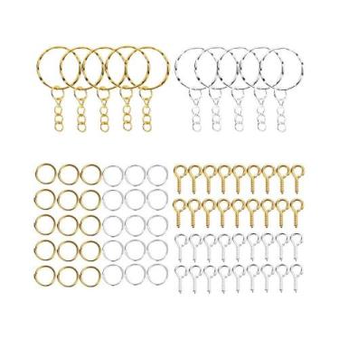 Imagem de Kit De Acessórios Para Fazer Joias Com Anéis De Chave De Resina Epóxi 
