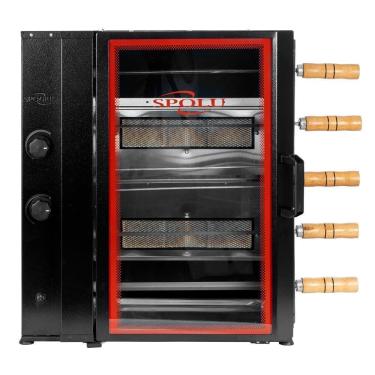 Imagem de Assador a Gás Rotativo Spogrill 5 Espetos SPL600 Preto Spolu Bivolt