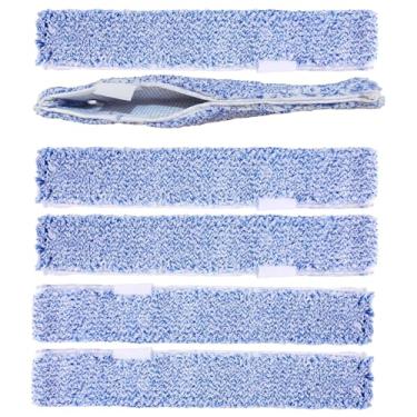 Imagem de Pacote com 6 refil de microfibra de 35,5 cm compatível com Unger 966540 luva profissional de refil de esfregão, capa reutilizável de pano de rodo para limpeza de janelas profissional MR.SIGA