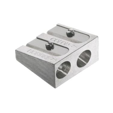 Imagem de Faber-Castell Apontador de metal Artists - Tamanho único com furo duplo, Prata, 185710