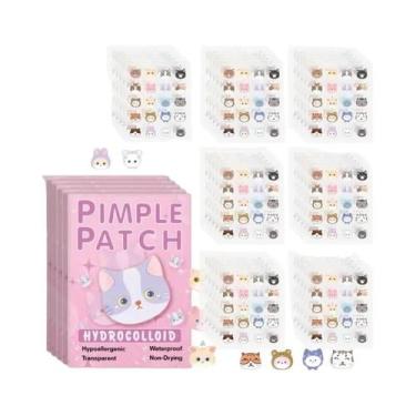 Imagem de Adesivos Para Tratamento De Acne Em Forma De Gato 600pcs Patch Invisív