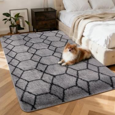 Imagem de Tapete macio de 10 x 15 m para sala de estar, tapete macio geométrico, tapete clássico, antiderrapante, tapete macio para quarto de crianças, quarto de bebê, decoração de casa de dormitório