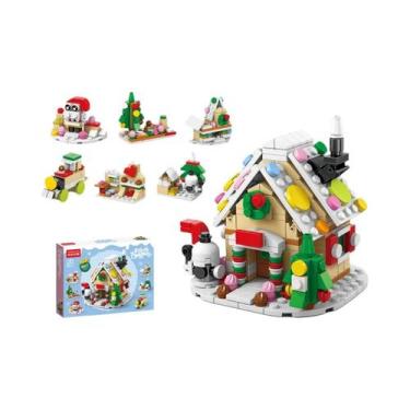 Imagem de Blocos De Montar De Vila Natalina, Brinquedo De Árvore, Tijolos De Mon