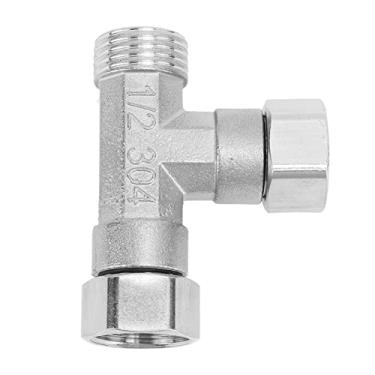 Imagem de Generic Encaixe de Tubo Em T de 3 Vias de Alta Pressão Em Aço Inoxidável 304 para Ar de água, Conexão Firme para Gás de Hardware de Encanamento, Adaptador de Tubulação G1/2 para Uso Doméstico (2